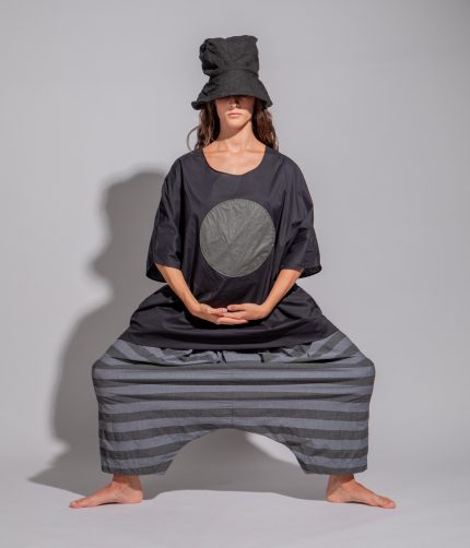 STRIPED HAREM TROUSERS